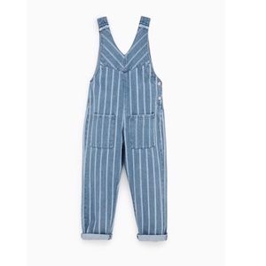 Denim striped jumper overalls from Zara